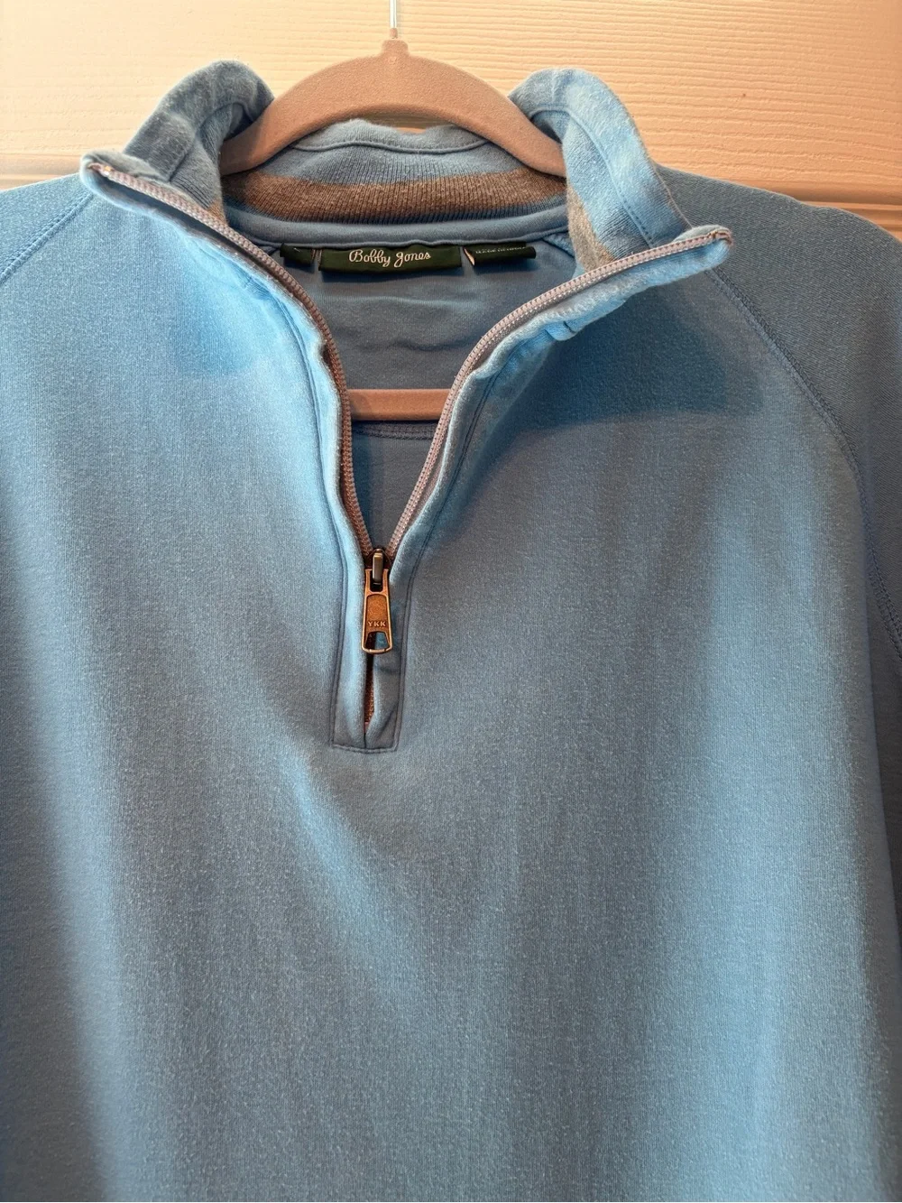 Bobby Jones Powder Blue Half-Zip Sweater